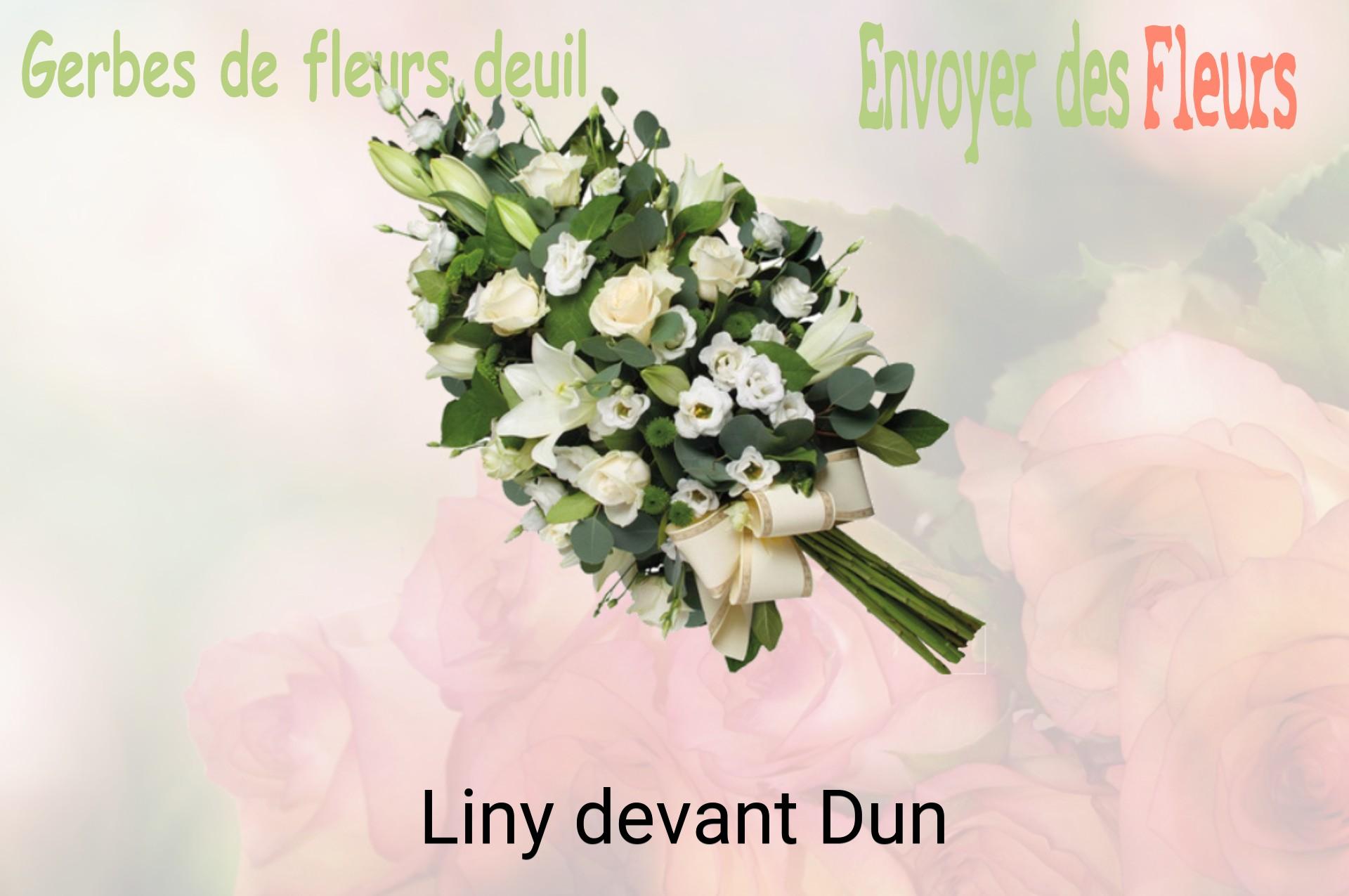 Gerbe de fleurs de deuil livrée à Liny-devant-Dun